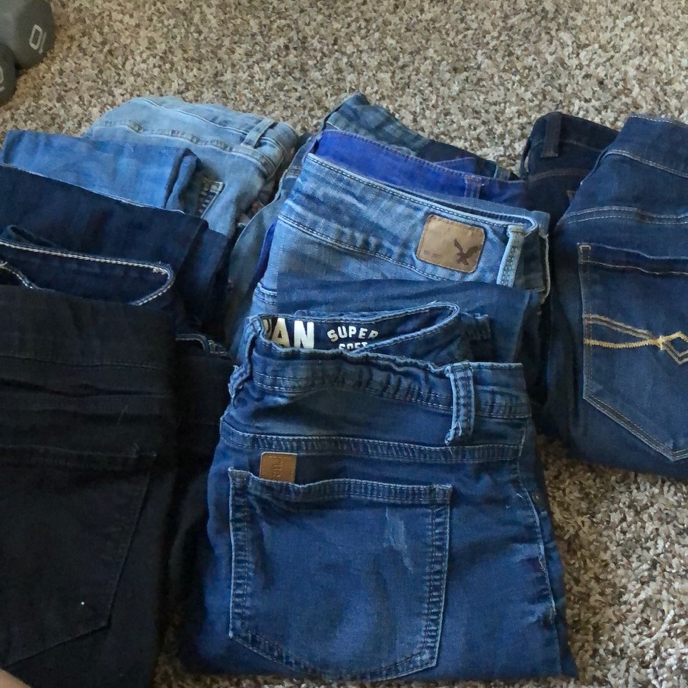 Assortment of jeans/crops